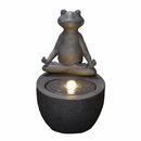 Lighted Frog Water Fountain - Home & Living >> Garden - by Gerson - view 3
