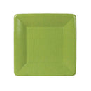 Grosgrain Border Moss Green - Salad/Desert Plate - Square