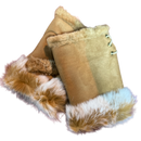 Texting Gloves Fur - Camel