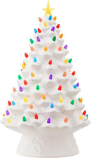 Nostalgic Ceramic Christmas Tree - White - 18 inch