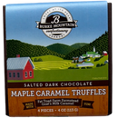 Salted Dark Chocolate Maple Caramel Truffles