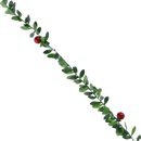 Whimsical Holly Garland - Berry Accents