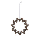 5-Inch Antique Silver Gem Wreath Ornament - Christmas >> Ornaments >> Metal - by Park Hill Collections - view 2