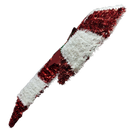 Crossed Candy Canes Tinsel Wall Decor - 19" Tall