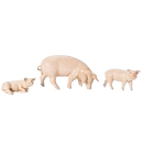 Pigs for a Nativity Scene - 3 Piece - 5 Inch Scale