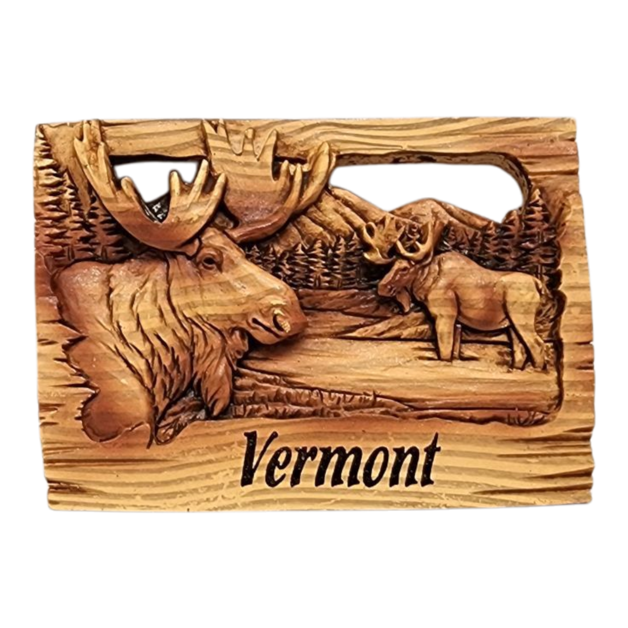 Wood-look Layered Magnet - Vermont | Country Christmas Loft – The ...
