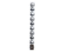 Elegant Assorted Shatterproof Ornaments - Set of 10 - Silver - Christmas >> Ornaments >> Shatterproof - by Decoris - view 3