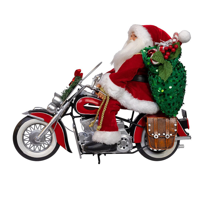 KSA Kringles Motorcycle Santa - 14 Inch
