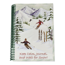 Wirebound 6X9 Lined Journal - Skiing
