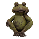 Rustic Zen Frog Statue - - Gift Shoppe >> Figurines - by Gerson - view 3