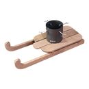 Wooden Runner Sled Tree Stand - Natural