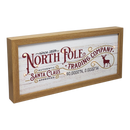 North Pole Trading Company Lighted Sign
