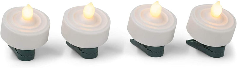 Clip on Battery Operated Tea Light - 4 Pack