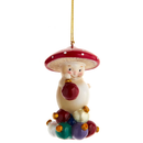 Merry Little Mushroom Holding Ornaments - Standing on a pile of Ornaments