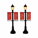 Lamp Post with Banners - 2 Piece Set