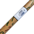 Kraft Foil Roll Wrap - 30" x 96" - Candy Cane Classic