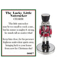 Lucky Little Nutcracker Charm - Red