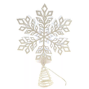LED Snowflake Treetop with Timer - 12 Inch - White - The Country Christmas Loft