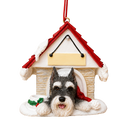 Ceramic Doghouse Ornament - Schnauzer - Animals - by E&S Pets