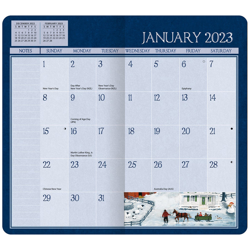 Lang Folk Art 2023 Two Year Planner - The Country Christmas Loft