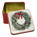 Wreath of Cheer Treat Tin - 4 Inch