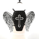 Glow In The Dark Coffin Bag With Angel Wings