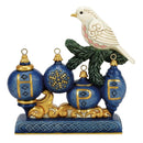 Blue & Gold Hope with Dove Figurine
