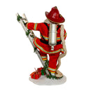 Fabriche Fireman Santa On Ladder - 11.5 Inch