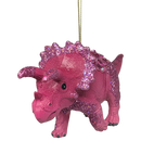 Pink Triceratops Dinosaur Ornament