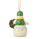 Snowman in John Deere Hat Ornament - Christmas >> Ornaments >> Snowmen - by Jim Shore - view 4