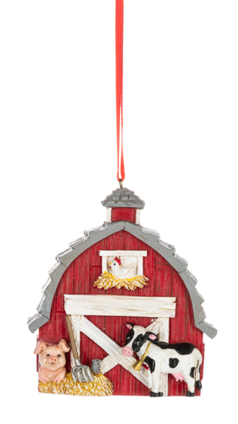 Red Farm Barn Ornament