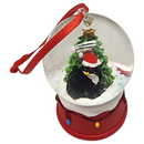 Charming Kitty Snow Globe Ornament - Black Cat
