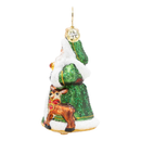Christopher Radko Little Gem Glass Ornament - Deerly Beloved Santa