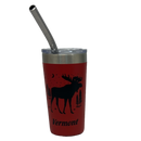 Vermont Moose Stainless Steel 2oz Shooter  - Red