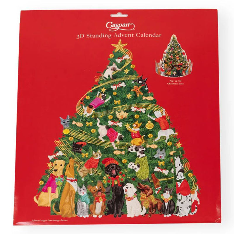 Caroling Pets Christmas Tree Christmas 3D Advent Calendar