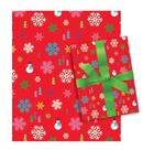 Holiday Children’s Roll Wrap – Snowflake Forest Pattern – 30" x 168