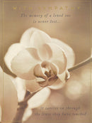 White Orchid - Sympathy Card
