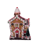 Light-Up Claydough Gingerbread House - 14 Inches tall - Christmas >> Decor - by Kurt Adler - view 4