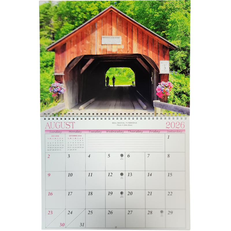 2026 Scenic Vermont Calendar