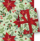 Poinsettia gift wrap