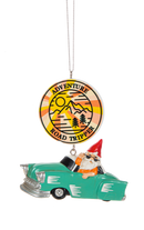 Gnome Road Trip Ornament - Adventure Road Tripper - Christmas >> Ornaments >> Vehicles - by Ganz