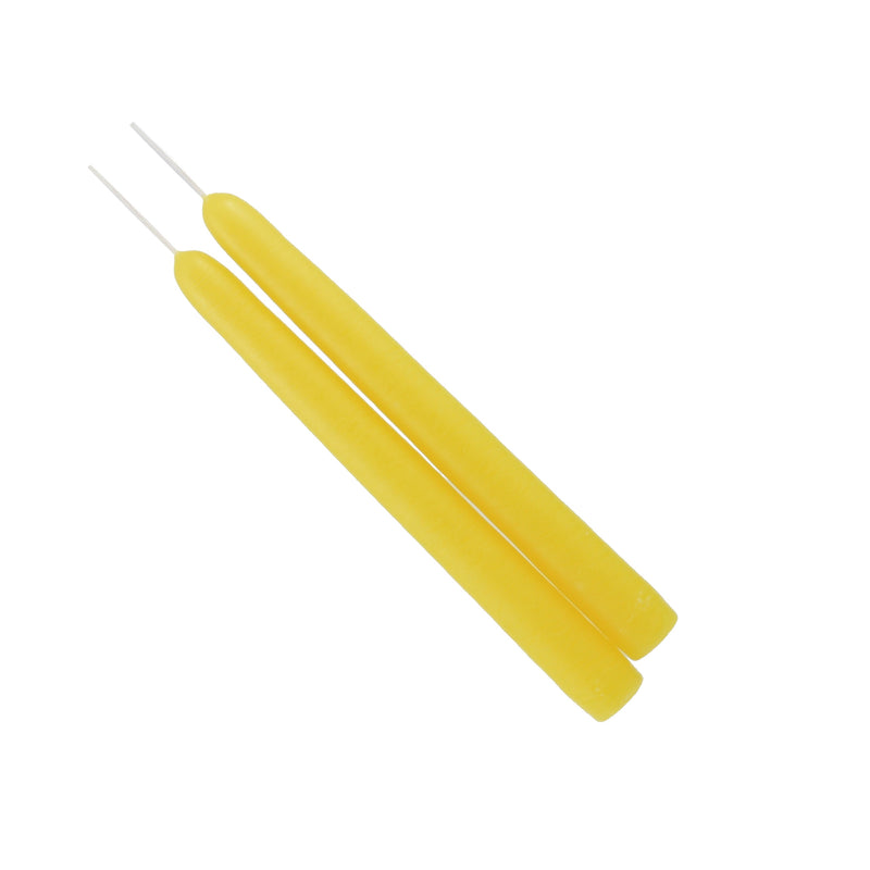 Mole Hollow Taper Pair (Sun Yellow) - - The Country Christmas Loft