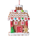 Clay Dough Gingerbread House Ornament - 5 Inch - - Christmas >> Ornaments >> Gingerbread - by Gerson - view 4