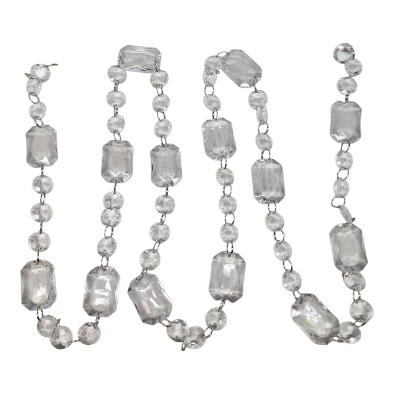 Clear Acrylic Bead Garland - 72"