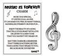 Music is Forever Charm - Gift Shoppe >> Jewelry >> Charms and Worry Stones - by Ganz