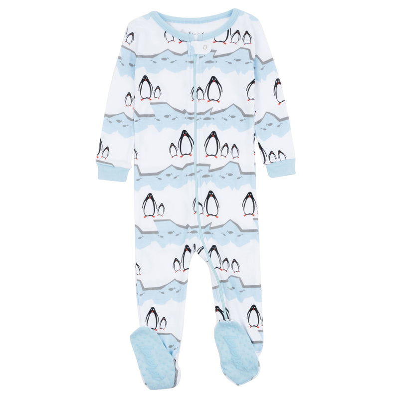 Kids Footed Cotton Pajama Penguin  - - The Country Christmas Loft