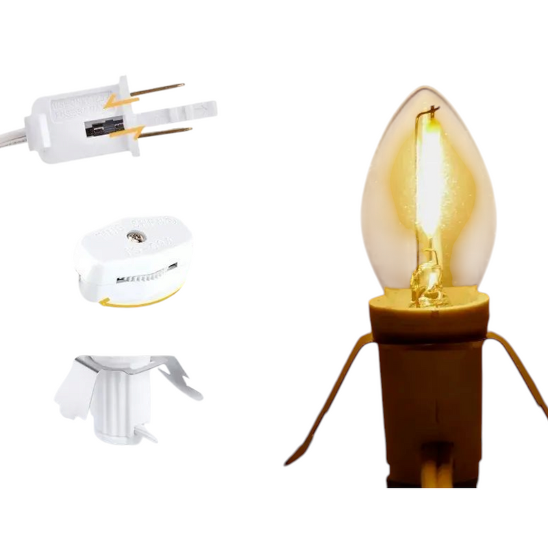 Village Clip in Light Cord - 6 Head