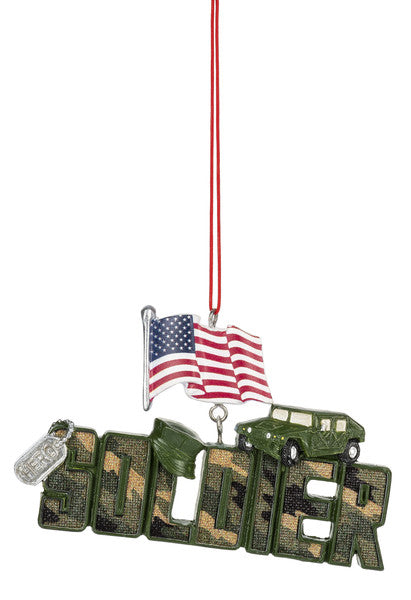 Military Text Ornament - Soldier