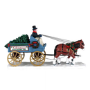 Christmas Is Coming - Tree Delivery Wagon - Dickens Village - by Lemax - view 3