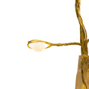 Warm White Superbright Twinkle Gold Wire Cluster Garland